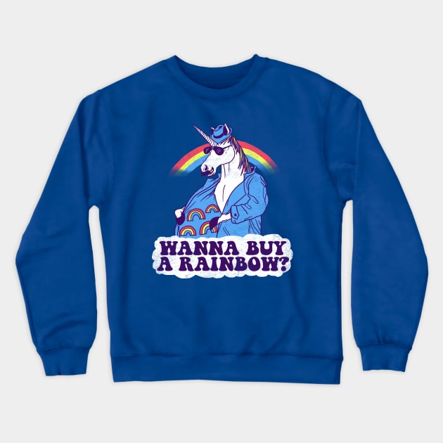 Unicorntraband Crewneck Sweatshirt by Hillary White Rabbit